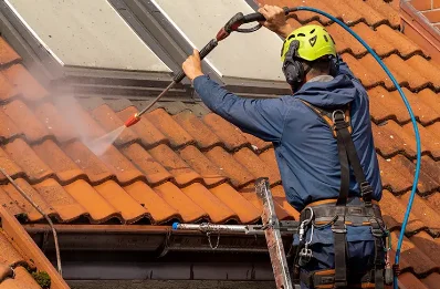 Démoussage et hydrofuge de toiture à Thèze